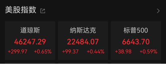 深夜，美股反弹，黄金、原油集体上涨